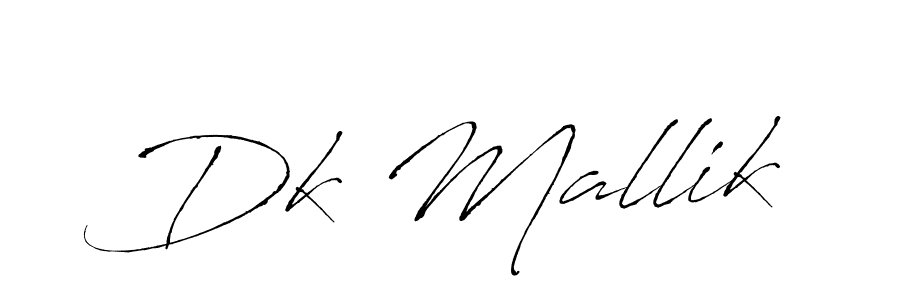 Dk Mallik stylish signature style. Best Handwritten Sign (Antro_Vectra) for my name. Handwritten Signature Collection Ideas for my name Dk Mallik. Dk Mallik signature style 6 images and pictures png