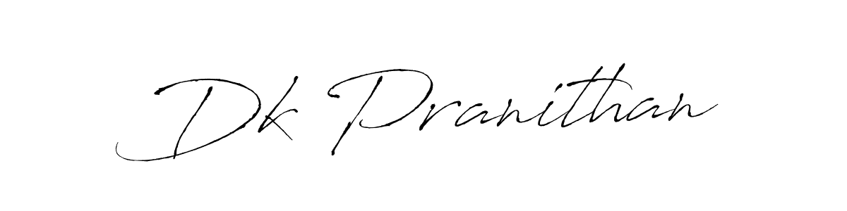 Also You can easily find your signature by using the search form. We will create Dk Pranithan name handwritten signature images for you free of cost using Antro_Vectra sign style. Dk Pranithan signature style 6 images and pictures png