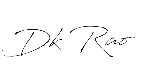 How to make Dk Rao name signature. Use Antro_Vectra style for creating short signs online. This is the latest handwritten sign. Dk Rao signature style 6 images and pictures png
