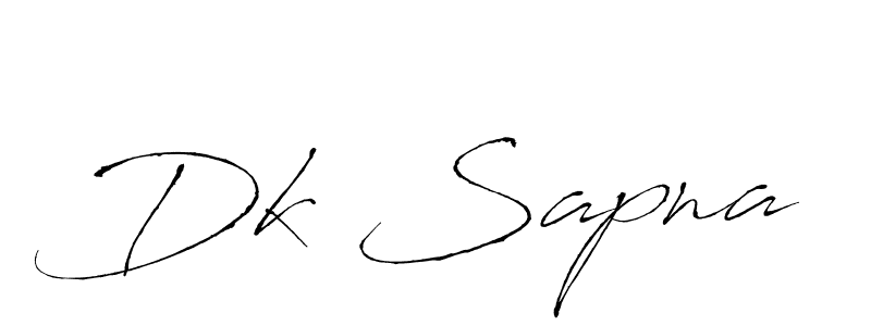 Dk Sapna stylish signature style. Best Handwritten Sign (Antro_Vectra) for my name. Handwritten Signature Collection Ideas for my name Dk Sapna. Dk Sapna signature style 6 images and pictures png
