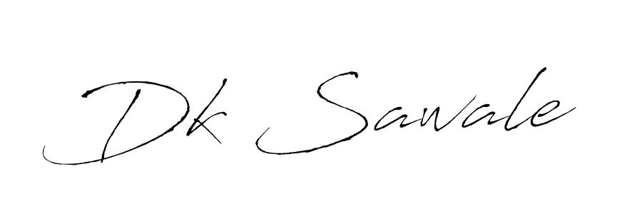 Use a signature maker to create a handwritten signature online. With this signature software, you can design (Antro_Vectra) your own signature for name Dk Sawale. Dk Sawale signature style 6 images and pictures png