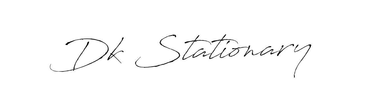 Design your own signature with our free online signature maker. With this signature software, you can create a handwritten (Antro_Vectra) signature for name Dk Stationary. Dk Stationary signature style 6 images and pictures png