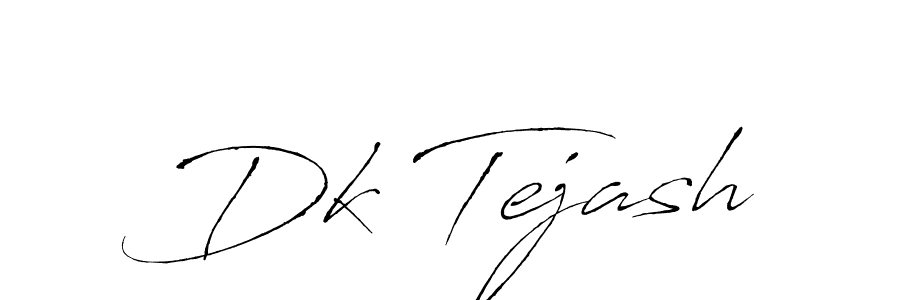 Use a signature maker to create a handwritten signature online. With this signature software, you can design (Antro_Vectra) your own signature for name Dk Tejash. Dk Tejash signature style 6 images and pictures png