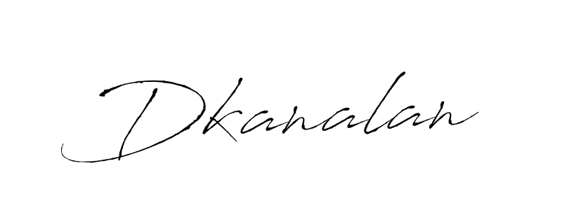 Make a beautiful signature design for name Dkanalan. With this signature (Antro_Vectra) style, you can create a handwritten signature for free. Dkanalan signature style 6 images and pictures png