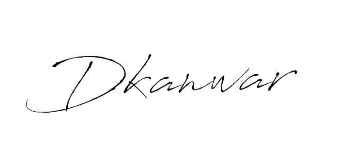 Dkanwar stylish signature style. Best Handwritten Sign (Antro_Vectra) for my name. Handwritten Signature Collection Ideas for my name Dkanwar. Dkanwar signature style 6 images and pictures png