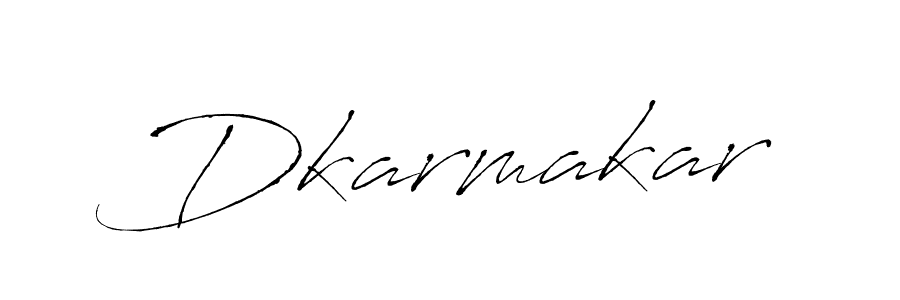 How to make Dkarmakar signature? Antro_Vectra is a professional autograph style. Create handwritten signature for Dkarmakar name. Dkarmakar signature style 6 images and pictures png