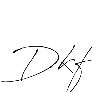 Design your own signature with our free online signature maker. With this signature software, you can create a handwritten (Antro_Vectra) signature for name Dkf. Dkf signature style 6 images and pictures png