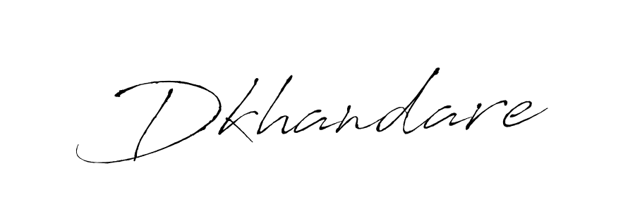 Create a beautiful signature design for name Dkhandare. With this signature (Antro_Vectra) fonts, you can make a handwritten signature for free. Dkhandare signature style 6 images and pictures png