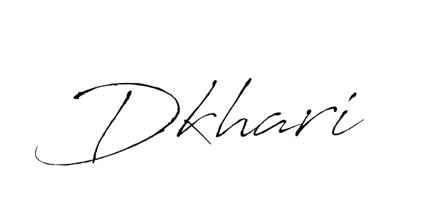 Create a beautiful signature design for name Dkhari. With this signature (Antro_Vectra) fonts, you can make a handwritten signature for free. Dkhari signature style 6 images and pictures png