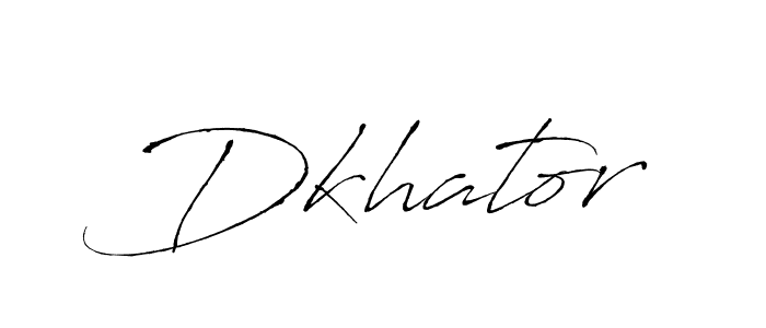 How to make Dkhator signature? Antro_Vectra is a professional autograph style. Create handwritten signature for Dkhator name. Dkhator signature style 6 images and pictures png