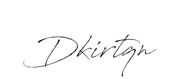 Design your own signature with our free online signature maker. With this signature software, you can create a handwritten (Antro_Vectra) signature for name Dkirtqn. Dkirtqn signature style 6 images and pictures png