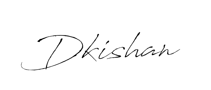 How to make Dkishan signature? Antro_Vectra is a professional autograph style. Create handwritten signature for Dkishan name. Dkishan signature style 6 images and pictures png