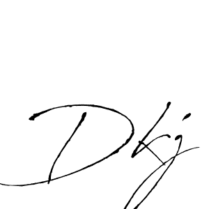 Also we have Dkj name is the best signature style. Create professional handwritten signature collection using Antro_Vectra autograph style. Dkj signature style 6 images and pictures png