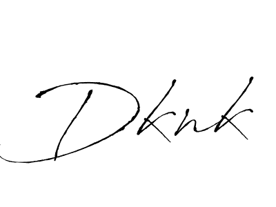 Make a beautiful signature design for name Dknk. With this signature (Antro_Vectra) style, you can create a handwritten signature for free. Dknk signature style 6 images and pictures png