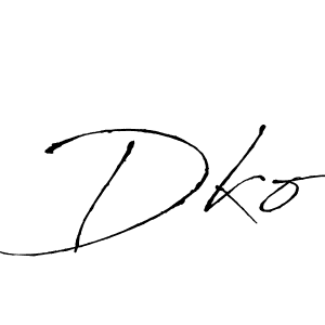 You should practise on your own different ways (Antro_Vectra) to write your name (Dko) in signature. don't let someone else do it for you. Dko signature style 6 images and pictures png