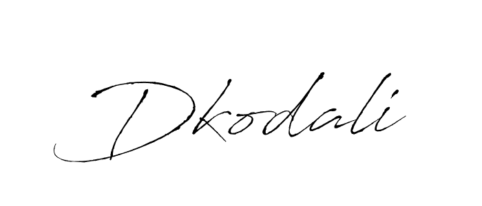 if you are searching for the best signature style for your name Dkodali. so please give up your signature search. here we have designed multiple signature styles  using Antro_Vectra. Dkodali signature style 6 images and pictures png