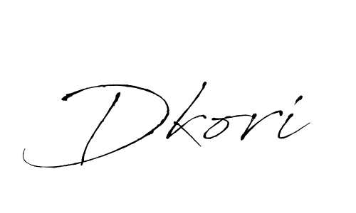 Antro_Vectra is a professional signature style that is perfect for those who want to add a touch of class to their signature. It is also a great choice for those who want to make their signature more unique. Get Dkori name to fancy signature for free. Dkori signature style 6 images and pictures png