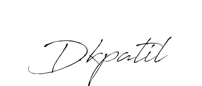 Create a beautiful signature design for name Dkpatil. With this signature (Antro_Vectra) fonts, you can make a handwritten signature for free. Dkpatil signature style 6 images and pictures png