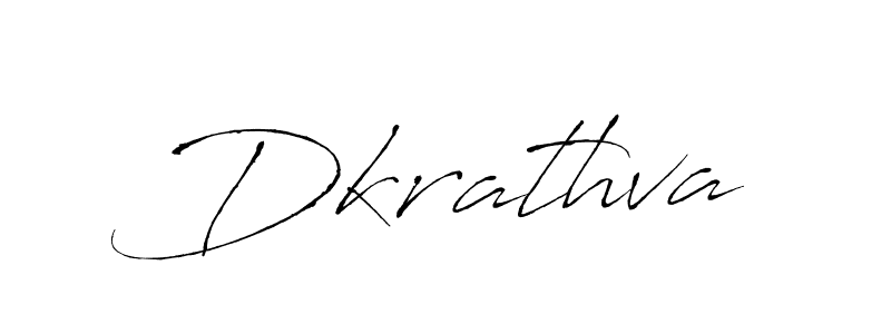 Make a beautiful signature design for name Dkrathva. With this signature (Antro_Vectra) style, you can create a handwritten signature for free. Dkrathva signature style 6 images and pictures png