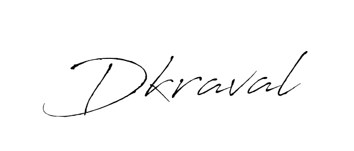How to make Dkraval signature? Antro_Vectra is a professional autograph style. Create handwritten signature for Dkraval name. Dkraval signature style 6 images and pictures png
