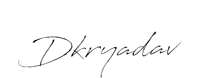 Dkryadav stylish signature style. Best Handwritten Sign (Antro_Vectra) for my name. Handwritten Signature Collection Ideas for my name Dkryadav. Dkryadav signature style 6 images and pictures png