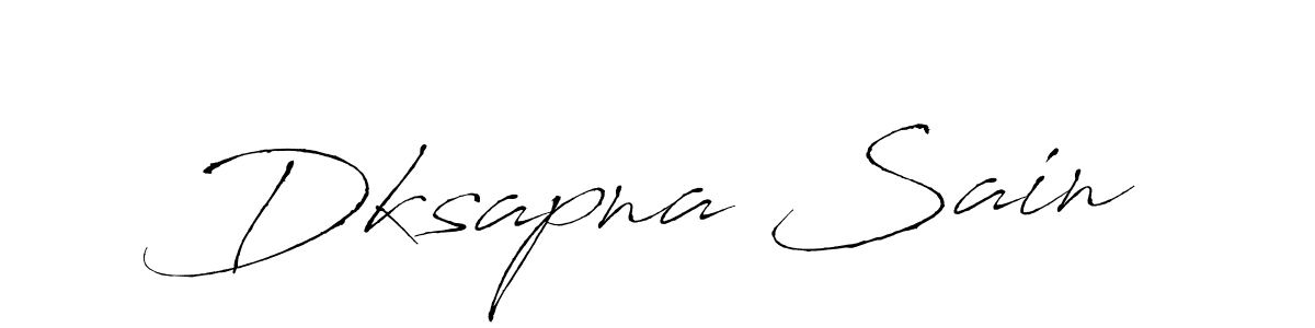 Create a beautiful signature design for name Dksapna Sain. With this signature (Antro_Vectra) fonts, you can make a handwritten signature for free. Dksapna Sain signature style 6 images and pictures png