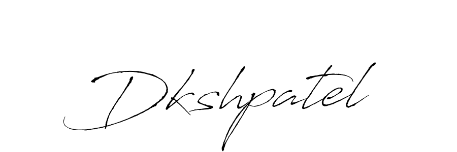 Create a beautiful signature design for name Dkshpatel. With this signature (Antro_Vectra) fonts, you can make a handwritten signature for free. Dkshpatel signature style 6 images and pictures png