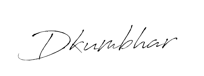 Create a beautiful signature design for name Dkumbhar. With this signature (Antro_Vectra) fonts, you can make a handwritten signature for free. Dkumbhar signature style 6 images and pictures png