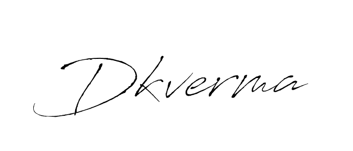How to make Dkverma signature? Antro_Vectra is a professional autograph style. Create handwritten signature for Dkverma name. Dkverma signature style 6 images and pictures png