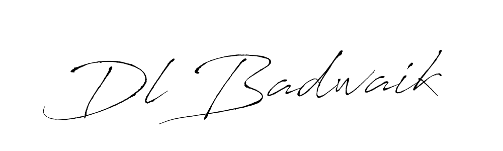 Antro_Vectra is a professional signature style that is perfect for those who want to add a touch of class to their signature. It is also a great choice for those who want to make their signature more unique. Get Dl Badwaik name to fancy signature for free. Dl Badwaik signature style 6 images and pictures png
