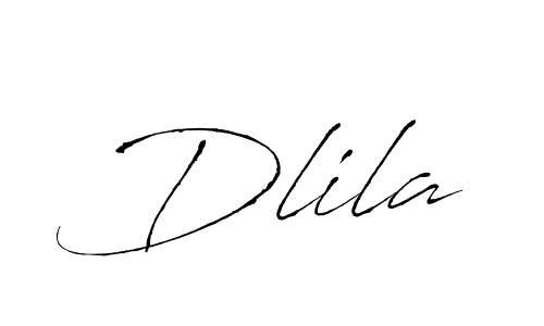 Also You can easily find your signature by using the search form. We will create Dlila name handwritten signature images for you free of cost using Antro_Vectra sign style. Dlila signature style 6 images and pictures png