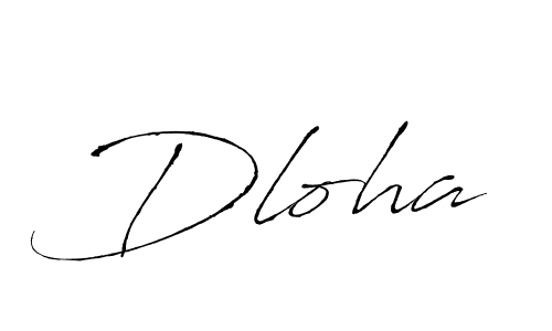 Antro_Vectra is a professional signature style that is perfect for those who want to add a touch of class to their signature. It is also a great choice for those who want to make their signature more unique. Get Dloha name to fancy signature for free. Dloha signature style 6 images and pictures png