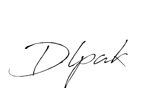 You should practise on your own different ways (Antro_Vectra) to write your name (Dlpak) in signature. don't let someone else do it for you. Dlpak signature style 6 images and pictures png