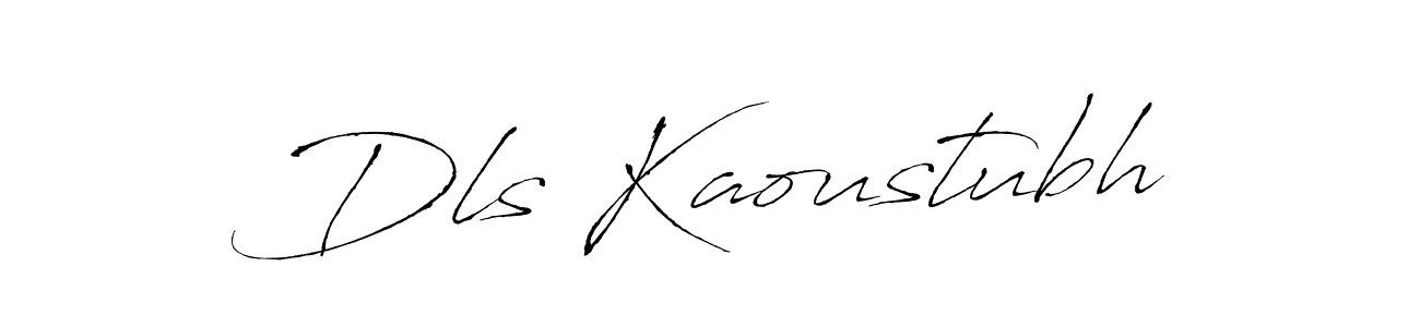 You should practise on your own different ways (Antro_Vectra) to write your name (Dls Kaoustubh) in signature. don't let someone else do it for you. Dls Kaoustubh signature style 6 images and pictures png