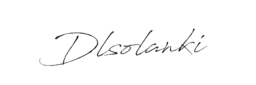 Make a beautiful signature design for name Dlsolanki. With this signature (Antro_Vectra) style, you can create a handwritten signature for free. Dlsolanki signature style 6 images and pictures png