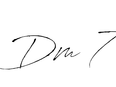 How to Draw Dm 7 signature style? Antro_Vectra is a latest design signature styles for name Dm 7. Dm 7 signature style 6 images and pictures png