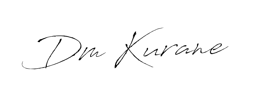 Make a beautiful signature design for name Dm Kurane. With this signature (Antro_Vectra) style, you can create a handwritten signature for free. Dm Kurane signature style 6 images and pictures png