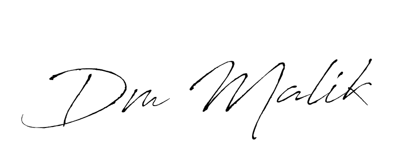 The best way (Antro_Vectra) to make a short signature is to pick only two or three words in your name. The name Dm Malik include a total of six letters. For converting this name. Dm Malik signature style 6 images and pictures png