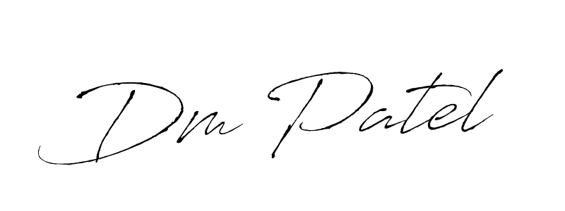 Also we have Dm Patel name is the best signature style. Create professional handwritten signature collection using Antro_Vectra autograph style. Dm Patel signature style 6 images and pictures png
