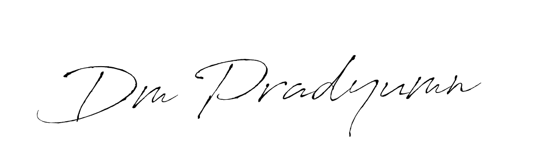 Similarly Antro_Vectra is the best handwritten signature design. Signature creator online .You can use it as an online autograph creator for name Dm Pradyumn. Dm Pradyumn signature style 6 images and pictures png