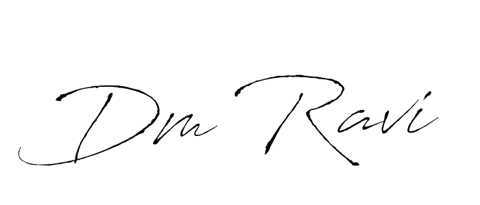 Dm Ravi stylish signature style. Best Handwritten Sign (Antro_Vectra) for my name. Handwritten Signature Collection Ideas for my name Dm Ravi. Dm Ravi signature style 6 images and pictures png