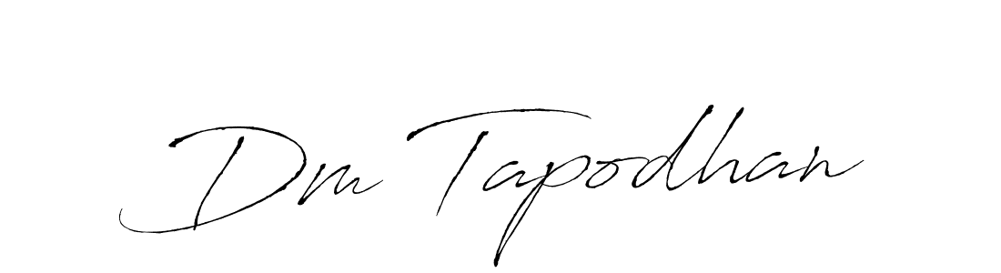 You should practise on your own different ways (Antro_Vectra) to write your name (Dm Tapodhan) in signature. don't let someone else do it for you. Dm Tapodhan signature style 6 images and pictures png