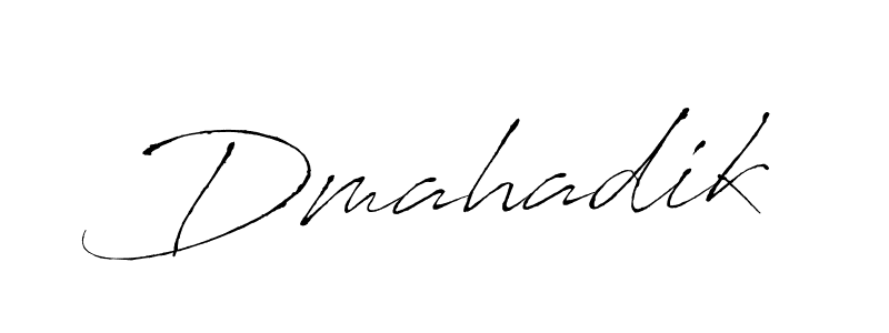 Design your own signature with our free online signature maker. With this signature software, you can create a handwritten (Antro_Vectra) signature for name Dmahadik. Dmahadik signature style 6 images and pictures png