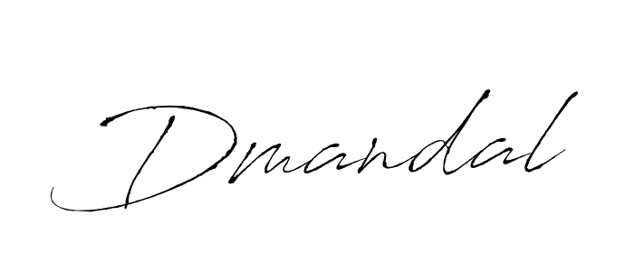 Create a beautiful signature design for name Dmandal. With this signature (Antro_Vectra) fonts, you can make a handwritten signature for free. Dmandal signature style 6 images and pictures png