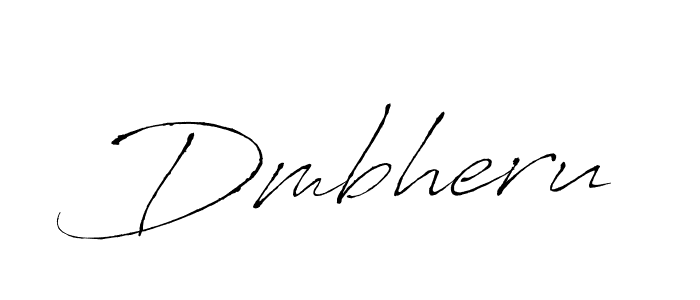 Create a beautiful signature design for name Dmbheru. With this signature (Antro_Vectra) fonts, you can make a handwritten signature for free. Dmbheru signature style 6 images and pictures png