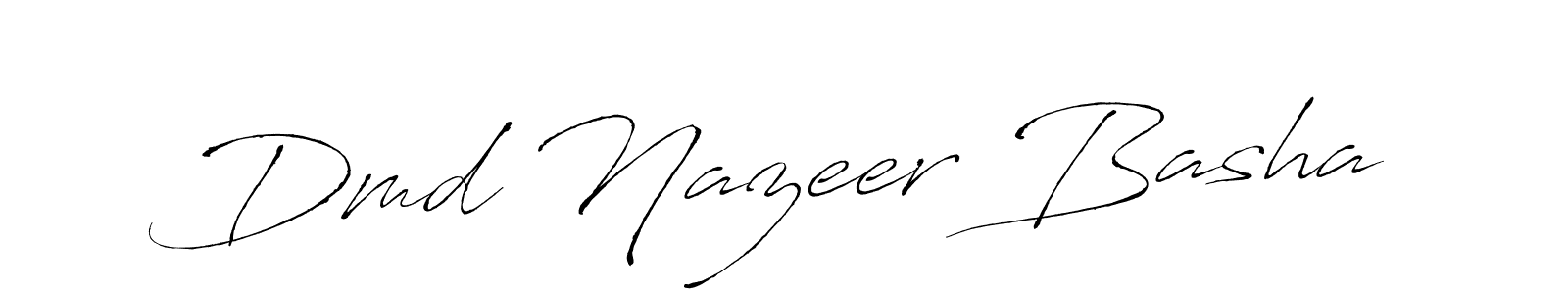 It looks lik you need a new signature style for name Dmd Nazeer Basha. Design unique handwritten (Antro_Vectra) signature with our free signature maker in just a few clicks. Dmd Nazeer Basha signature style 6 images and pictures png