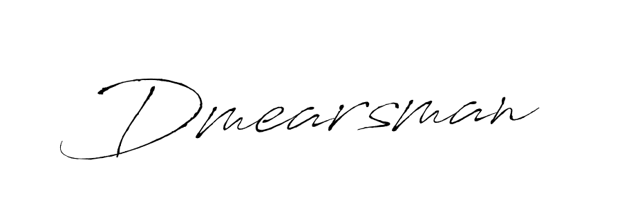 Create a beautiful signature design for name Dmearsman. With this signature (Antro_Vectra) fonts, you can make a handwritten signature for free. Dmearsman signature style 6 images and pictures png