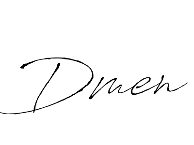 Create a beautiful signature design for name Dmen. With this signature (Antro_Vectra) fonts, you can make a handwritten signature for free. Dmen signature style 6 images and pictures png