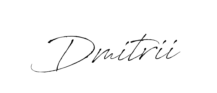 Also we have Dmitrii name is the best signature style. Create professional handwritten signature collection using Antro_Vectra autograph style. Dmitrii signature style 6 images and pictures png