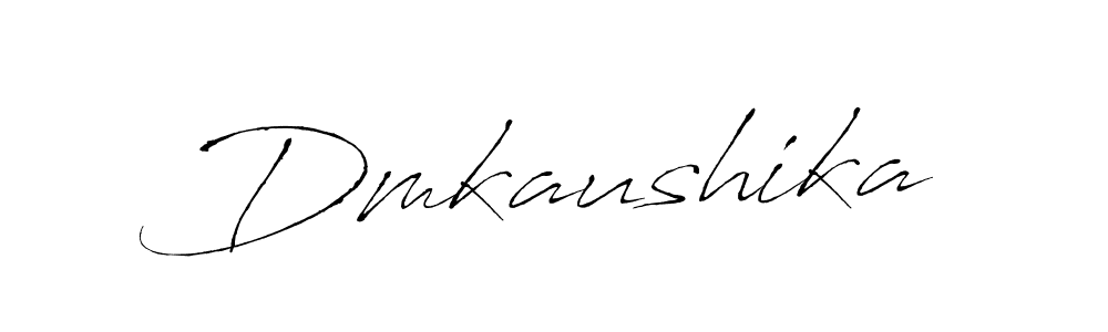 Use a signature maker to create a handwritten signature online. With this signature software, you can design (Antro_Vectra) your own signature for name Dmkaushika. Dmkaushika signature style 6 images and pictures png